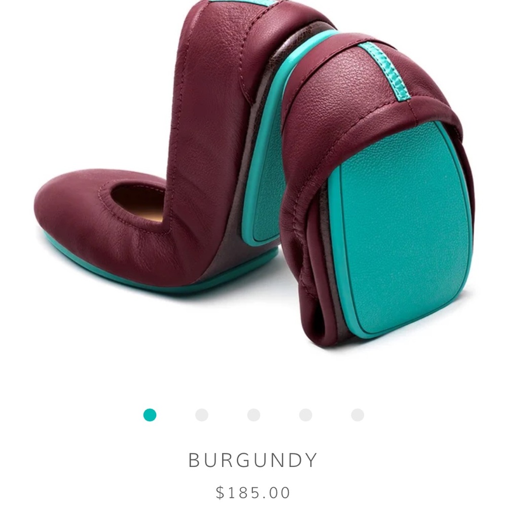 Size 6 Burgundy Tieks - never worn!